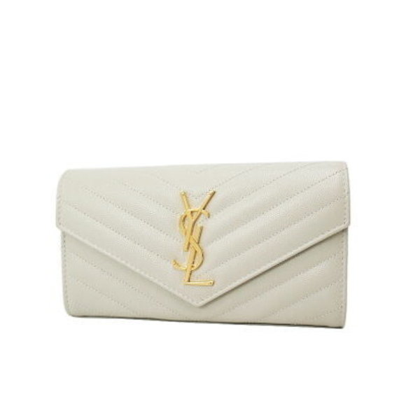 SAINT LAURENT PARIS Monogram Flap Wallet Bifold Long - Picture 1 of 5
